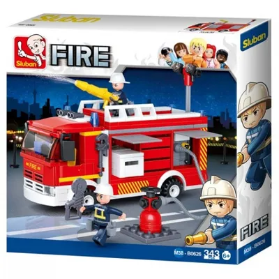 Image de Sluban BLOCKS SLUBAN FIRE CAR 343 PCS M38-B0626