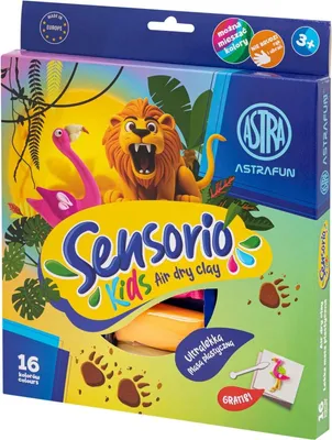 Produktbild von Sensorio Kids Jungle Modelliermasse (lufttrocknend), 16 Farben , 336123023
