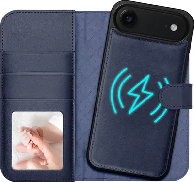 Immagine prodotto di custodia magnetica 2in1 per iPhone Air protezione RFID, cover magnetica staccabile, compatibile con MagSafe, custodia antiurto con finestra fotografica