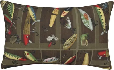 Produktbild von Bedruckte Kissenbezüge aus Seide im Fischköder-Stil, knitterfrei, schmutzabweisend, weich und atmungsaktiv
