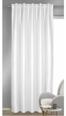 Produktbild von Fertigschal verdeckte Schlaufen "Mila"- Dim-Out von Albani: 245x135cm / Weiß Größe (HxB): 245x135cm Farbe: Weiß