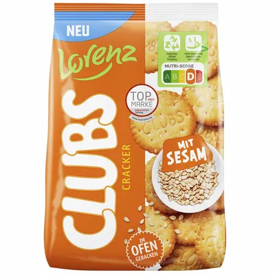 Produktbild von Lorenz Clubs Sesam (180g Packung)