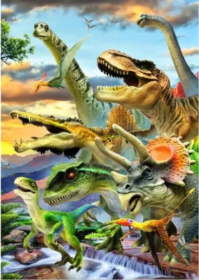 Obrázok produktu pre BLUEBIRD Puzzle Soumrak dinosaurů 1000 dílků