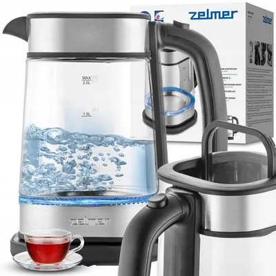 Immagine prodotto di Zelmer ZCK8021: Bollitore elettrico in vetro, capacità 2 litri
