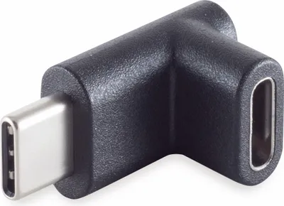 Obrázek produktu pro S/CONN adaptér pro maximální konektivitu, zástrčka USB 3.1 typu C do zásuvky typu C, úhel 90° nahoře/dole (13-40002)