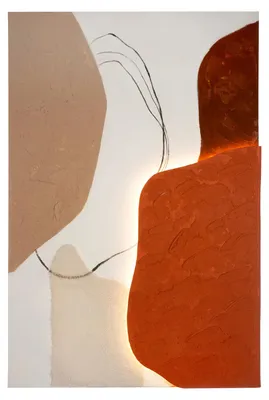 Zdjęcie produktu dla GILDE Bild (LED), rechteckig, "Structo", Leinwand, mehrfarbig, L. 5 cm, B. 80 cm, H. 120 cm 71982