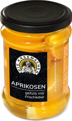 Produktbild von Aprikosen gefüllt mit Frischkäse 250g von Die Käsemacher
