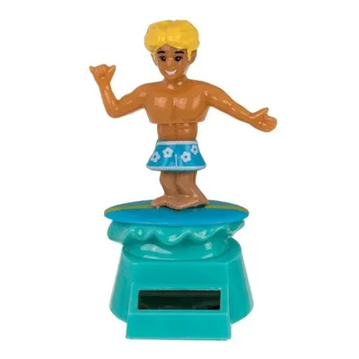 Obrázok produktu pre Solárna pohyblivá figúrka Surfer na podstavci, 11 cm