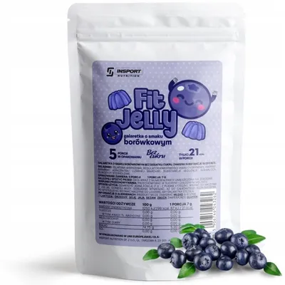 Produktbild von Zuckerfreie Götterspeise Heidelbeere 35g | Kalorienarm Dessert