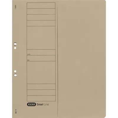 Zdjęcie produktu dla Segregator oczkowy ELBA z tektury, szary, oficjalne zszywanie połowy przedniej okładki, pakowany po 50 sztuk (21421 szary) - 50 sztuk (21421 GR)