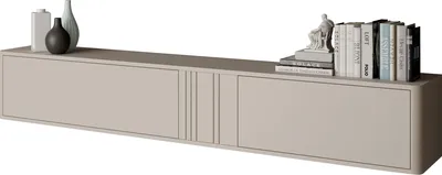 Produktbild von MIRJAN24 TV-Lowboard Philippe 190, Stilvoll Wohnzimmer, Lowboard mit zwei Drehtüren (Farbe: Cashmere)