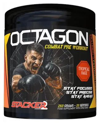 Produktbild von Stacker2 Octagon (20 serv) Tropical Rage - Pre-Workout - Pre-Workout Booster