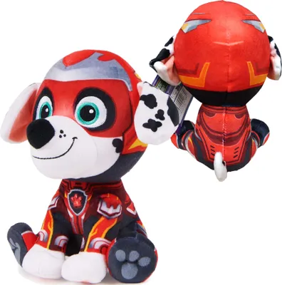 Obrázek produktu pro Tlapková patrola The Movie 2 maskot Marshall plyšový hebký pes 17 cm