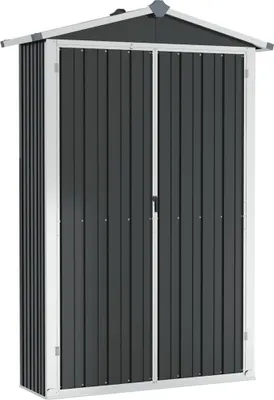 Obrázek produktu pro Zahradní přístřešek antracitový 116x45x175cm pozinkovaná ocel