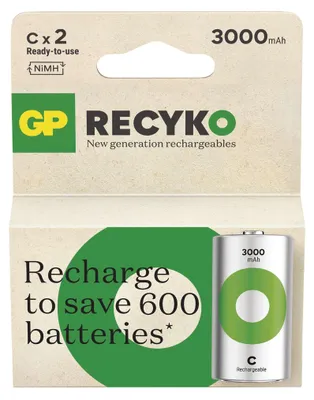 Nabíjecí baterie GP ReCyko 3000 C (HR14), 2 ks