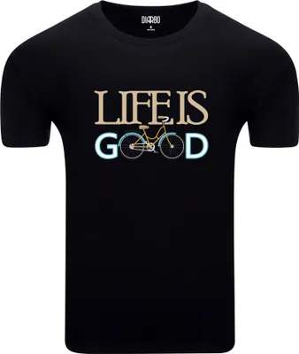 Produktbild von Diarbo Herren T-Shirt mit Aufdruck Fahrradliebhaber Fahrradtext Schwarz Gr.XXL