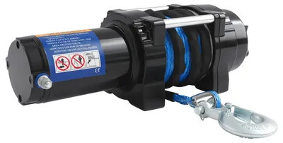 Produktbild von 12V Elektroseilwinde - Fahrzeugwinde - Zugkraft 2000 kg - 15 m Seil - Selbstbergung Offroad - Für ATV UTV SUV Pickup - Blau