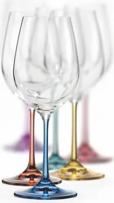 Produktbild von Weißweingläser Weinglas, Spectrum, Mehrfarbig, 350 ml, 6er Set Bohemia Kristallglas