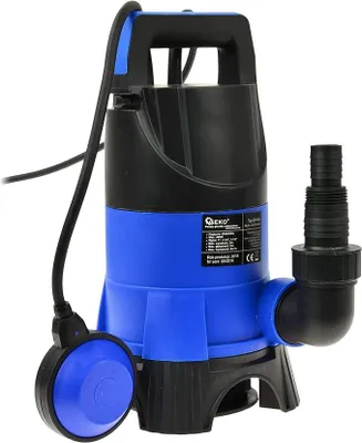 Immagine prodotto di Pompa per acque sporche - pompa sommergibile, pompa per acque reflue, pompa per acqua con interruttore a galleggiante, pompa per acque sporche in plastica - 400W, 7500L/h, altezza di mandata 5 metri