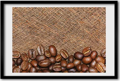 Produktbild von Bild 60x40 MDF-Rahmen, Wandkunst Kaffeebohnen