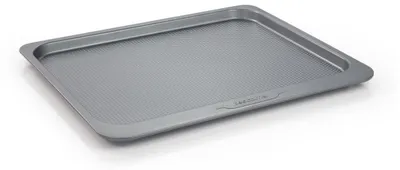 A baking sheet on a white background.