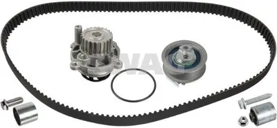 Produktbild von SWAG 33 10 1650 Zahnriemensatz + Wasserpumpe für VW Golf V Schrägheck (1K1) TOURAN (1T1, 1T2) Passat Variant (3C5) GOLF PLUS (5M1, 521) für AUDI