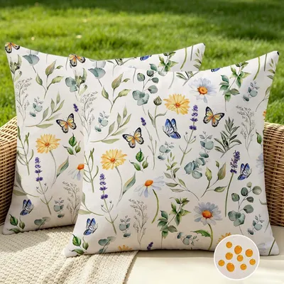 Produktbild von Kissenbezug 40x40 cm, 2 Stücke, wasserabweisend, für Garten