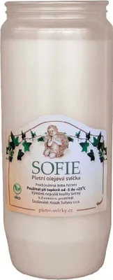 Obrázok produktu pre Sviečka olejová 240g 90hodín SOFIA BOLSIUS biela