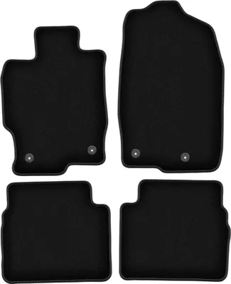 Immagine prodotto di Tappetini in velluto per Mazda 6 II GH (2007-2012, berlina, station wagon, liftback, hatchback) neri, set 4 pz, con fissaggi