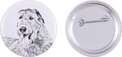 Obrázok produktu pre Írsky vlčiak, brošňa s vaším psom, pridajte vlastnú fotografiu, značka Art-Dog