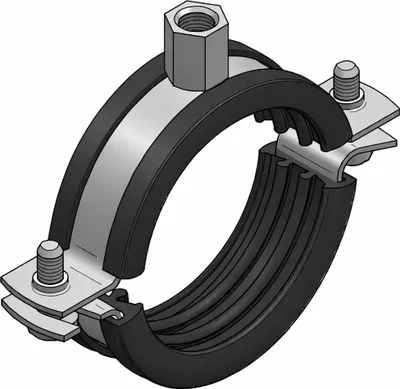 Produktbild von MEFA Rohrschelle Trabant 25x2, 85 - 90 mm M8/M10 TPE, 1 Stk.