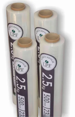 Produktbild von 4x Stretchfolie Wickelfolie transparent 2,5Kg, Breite 500mm