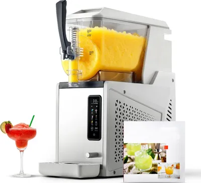 Produktbild von Slushmaschine & Margarita-Maschine - 1 x 3 l Behälter - 350 W - Selbstreinigung - Kein Eis nötig - Für Granita, Frappés & Milchshakes