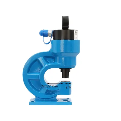 Obrázok produktu pre Hydraulický dierovací stroj, výstupný výkon 31T, viacero veľkostí matríc, modrá farba
