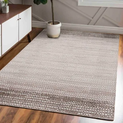 Produktbild von Mazovia Teppich Beige Abstrakt - Wohnzimmer, Schlafzimmer, Esszimmer, Büro, Kurzflor Rechteckig - ® Zertifikat, Braun - 180 x 250 cm