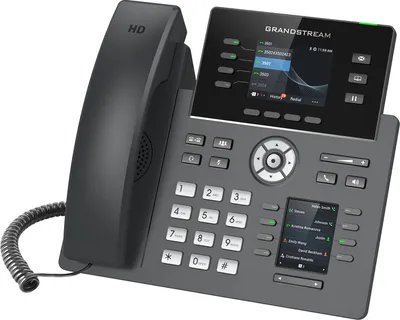 Produktbild von Grandstream Networks GRP2614, IP-Telefon, Schwarz, Kabelgebundenes Mobilteil, Im Band, Außerhalb des Bandes, SIP-Info, 4 Zeilen, 2000 Eintragungen