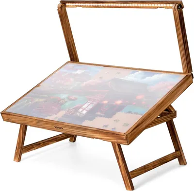 Image de Table de puzzle avec lumière LED et angles réglables pour 1000 pièces de puzzle