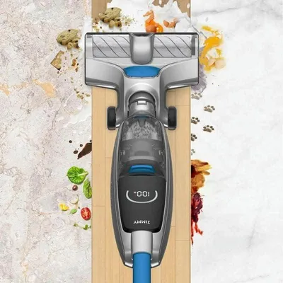 Obrázek produktu pro Bezdrátový podlahový vysavač a mop s výkonem 220 W, nádržkou na vodu a inteligentním LED displejem