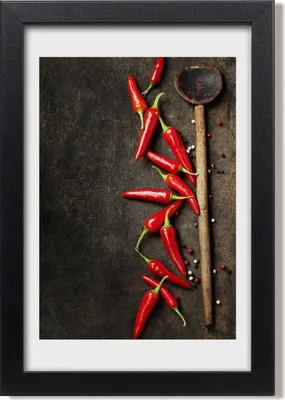 Produktbild von Bild 20x30 MDF-Rahmen, Wandkunst Chilischoten