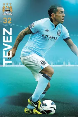 Immagine prodotto di Calcio - Poster - Manchester City - Tevez 12/13