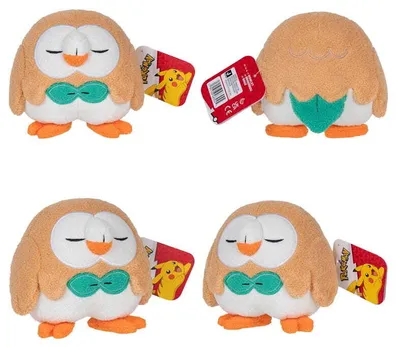 Produktbild von Pokemon Kuscheltiere Plüschtier Maskottchen Kuscheltier Rowlet 12cm Jazwares