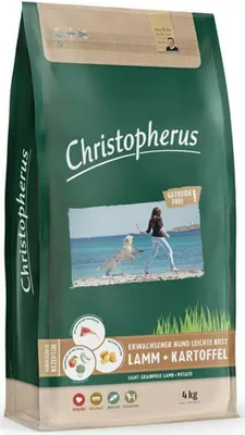 Produktbild von Hundefutter trocken Christopherus Erwachsener Hund Leichte Kost Lamm & Kartoffel 4 kg