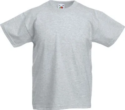 Produktbild von Fruit of the Loom - Kids Valueweight T - Heather Grey - 104