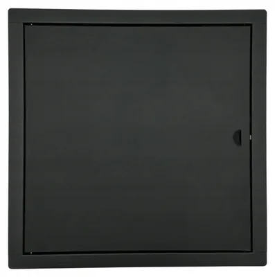 Produktbild von Mimet Revisionstür Metall Schwarz 40x40 mit Schnappverschluss