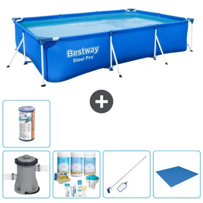 Immagine prodotto di Bestway Steel Pro, piscina rettangolare - 300x201x66 cm - 6 pezzi - Modello S22088
