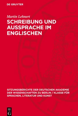 Produktbild von Schreibung und Aussprache im Englischen