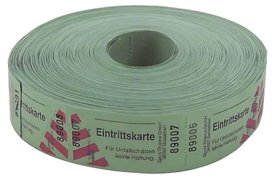 Produktbild von Eintrittskarten 1000er Abriss fortlaufend grün