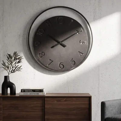 Produktbild von Wanduhr aus Metall, Ø 60 cm