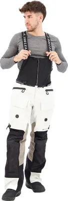 Image de Pantalon textile moto Revit Dominator 3 GTX, noir/blanc, Long M