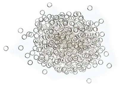 Produktbild von 600x Biegeringe Ringe Jumprings Spaltring Verbindungsringe DIY versilbert 6mm